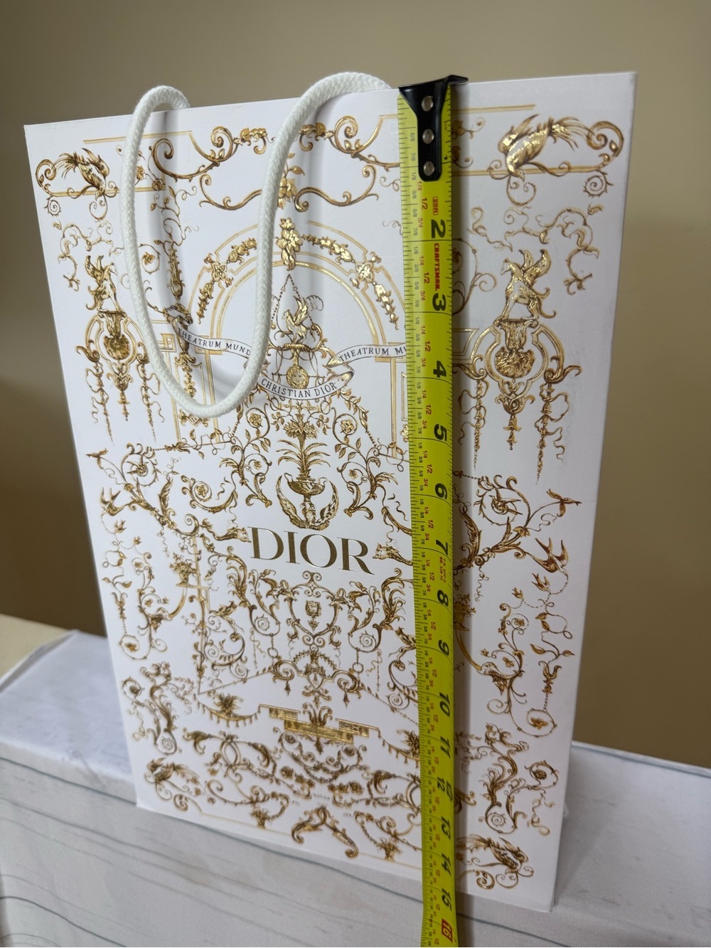 Dior White Empty Shoe Box and Shopping Bag - Picture 4 of 11